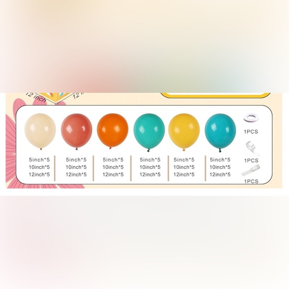 Here comes the son ballon arch, retro colors, baby shower, party decor - Picture 2 of 2